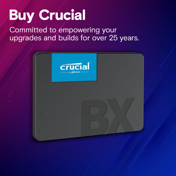 HD SSD   2TB CRUCIAL SATA 3 2.5" BX500 CT1000BX500SSD1 - Image 3