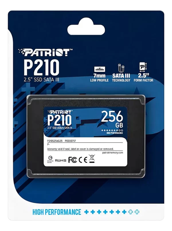 HD SSD 256GB PATRIOT BURST ELITE SATA 3  2.5" 7MM - PBE240GS25SSDR 450/320 MB/s