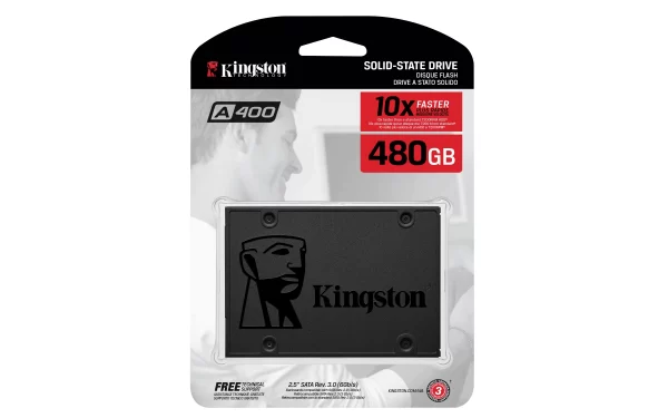 HD SSD 480GB KINGSTON SATA 3 2.5" SA400S37/480G 450/500 MB/s