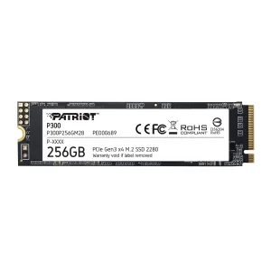SSD M.2  NVME 256GB PATRIOT  P300 2280 NVMe PCIE GEN3 X4 - P300P256GM28 1700/1000 MB/s