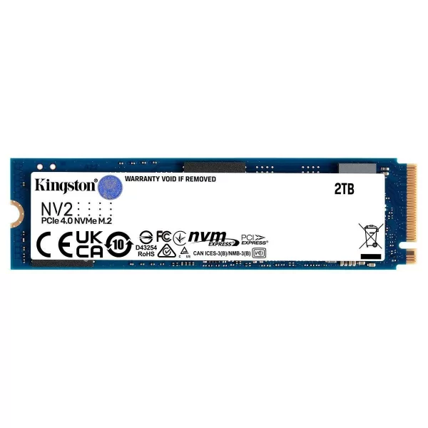 SSD M.2  NVME  2TB KINGSTON NV2 NVMe PCIE SNV2S/2000G 3500/2800 MB/s