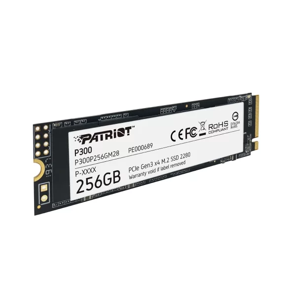 SSD M.2  NVME 256GB PATRIOT  P300 2280 NVMe PCIE GEN3 X4 - P300P256GM28 1700/1000 MB/s - Image 4