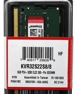 Memoria Notebook DDR4 8GB 3200MHZ KINGSTON