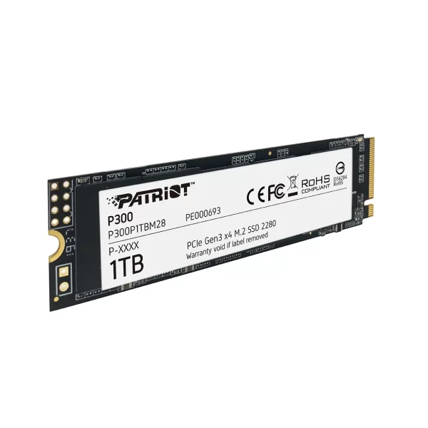 SSD M.2 NVMe 1TB Patriot P300 2280 - Leitura até 1650MB/s e Gravação até 2100MB/s - Image 4