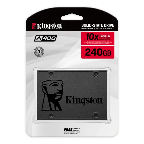 SSD Kingston 240GB SATA III 2.5" - Modelo SA400S37/240G - Image 2