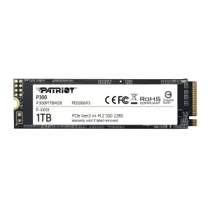 SSD M.2 NVMe 1TB Patriot P300 2280 - Leitura até 1650MB/s e Gravação até 2100MB/s