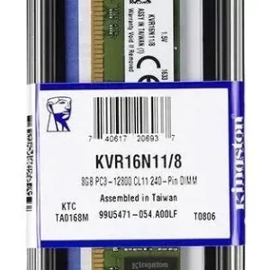 Memória RAM DDR3 8GB 1333MHz Kingston para Desktop